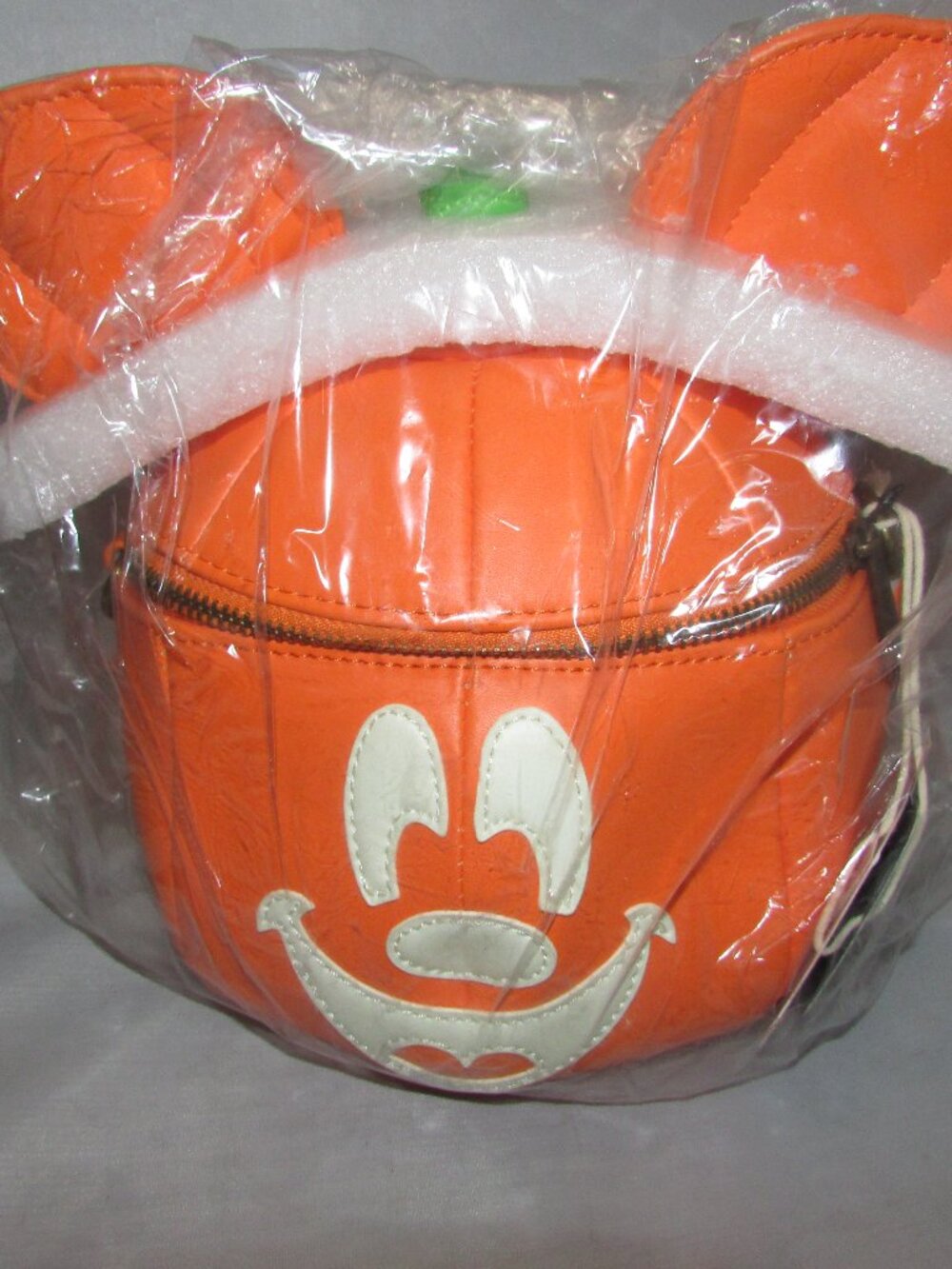 Loungefly Disney Mickey-o-Lantern Pumpkin Glow-in-the-Dark Crossbody NWT